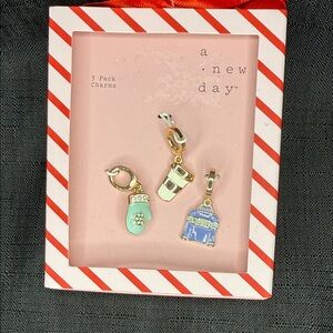 A New Day Gold-Accented Winter Charm Trio